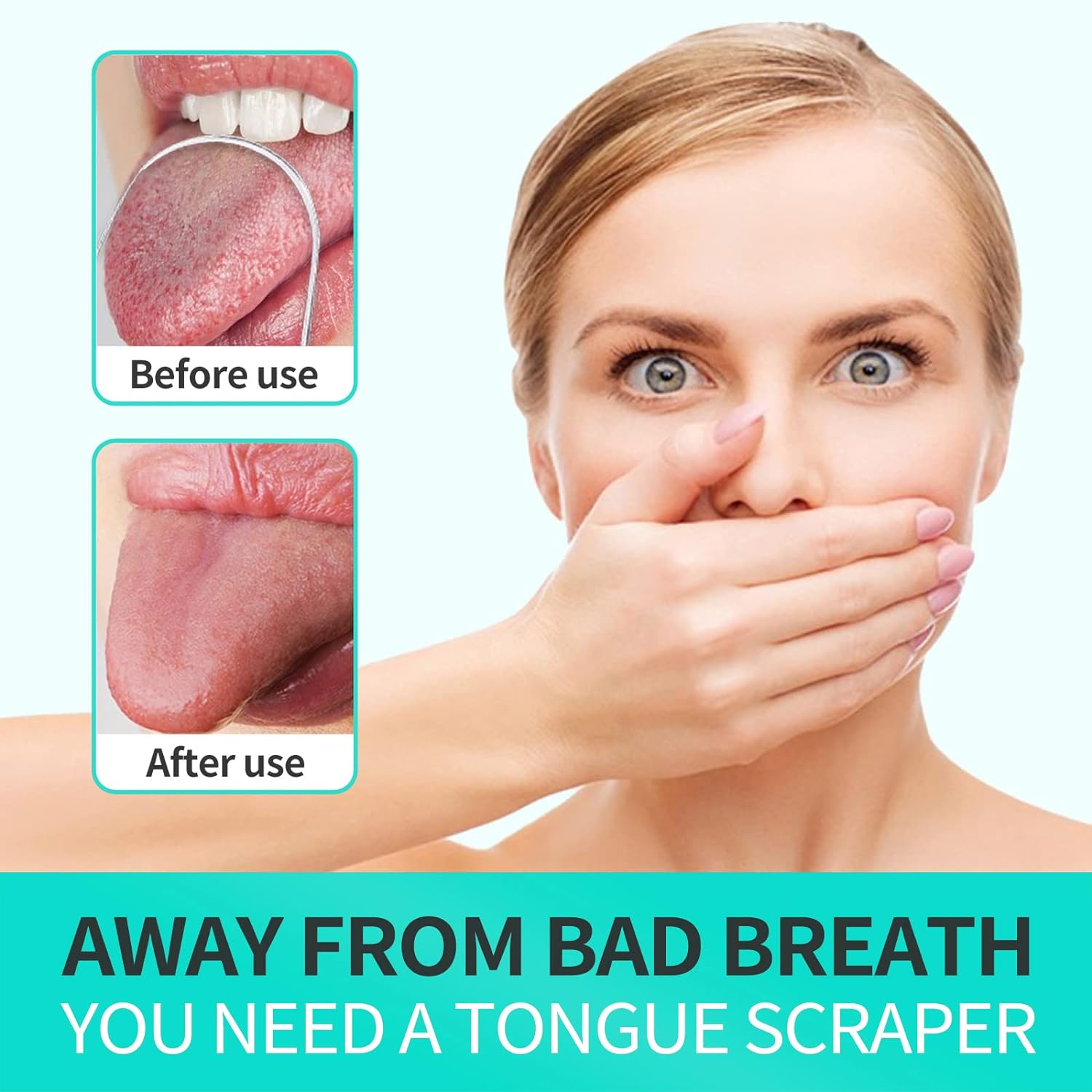 Tongue Cleaner For Kids & Adults | Tongue Scraper For Bad Breath, Maintain Oral Hygiene for Daily Use | for Fresh Breath & Bacteria Removal | Improved Taste (Steel, Copper, Tongue Cleaner / 1 Pc) Tongue Cleaner For Kids & Adults | Tongue Scraper For Bad Breath, Maintain Oral Hygiene for Daily Use | for Fresh Breath & Bacteria Removal | Improved Taste (Steel, Copper, Tongue Cleaner / 1 Pc)